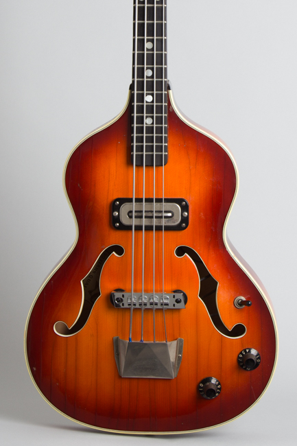 Hoyer  Model 43 London Bass Semi-Hollow Body Electric Bass Guitar,  c. 1967