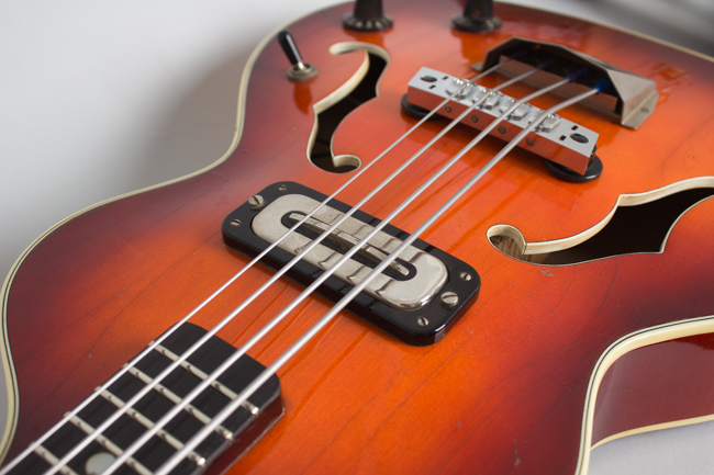 Hoyer  Model 43 London Bass Semi-Hollow Body Electric Bass Guitar,  c. 1967