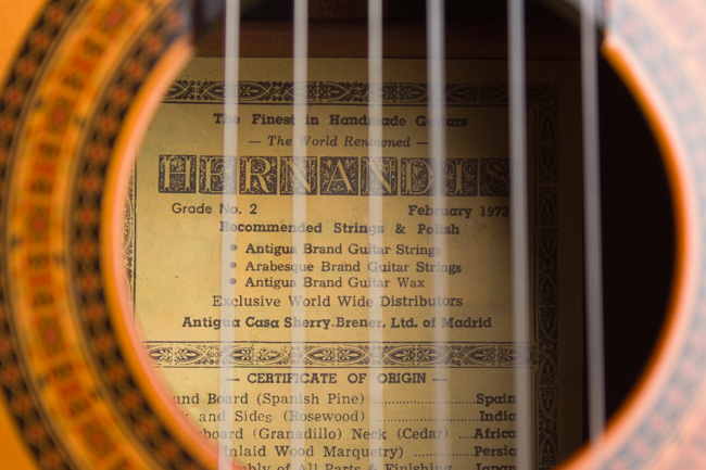 Hernandis  Grade #2 Classical Guitar  (1973)