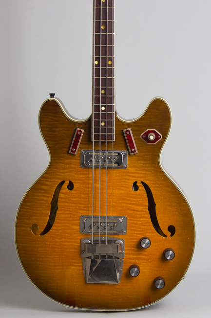 Harmony  H-27 Hollow Body Electric Bass Guitar  (1966)