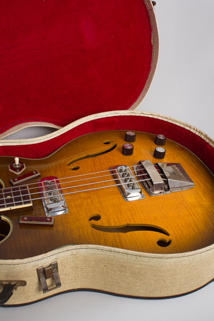 Harmony  H-27 Hollow Body Electric Bass Guitar  (1966)