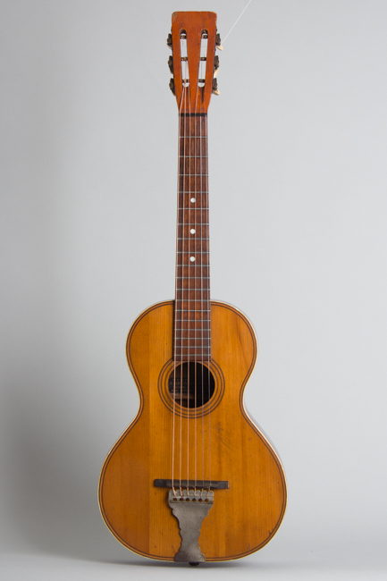  3/4 Size Flat Top Acoustic Guitar, labeled Grunewald ,  c. 1905