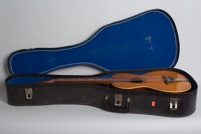  3/4 Size Flat Top Acoustic Guitar, labeled Grunewald ,  c. 1905
