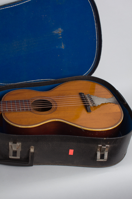  3/4 Size Flat Top Acoustic Guitar, labeled Grunewald ,  c. 1905