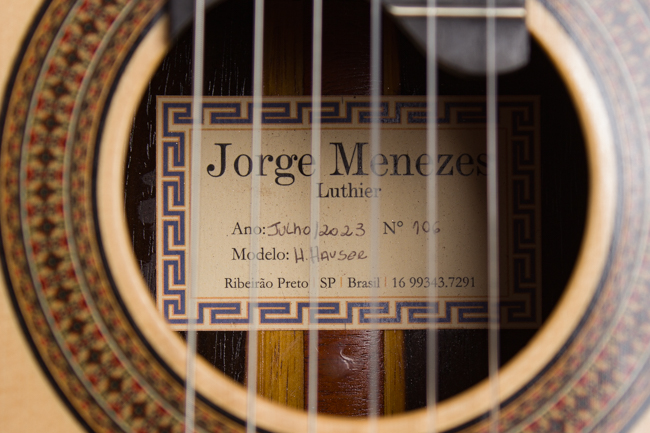 Jorge Menezes  Hermann Hauser Style Classical Guitar  (2023)