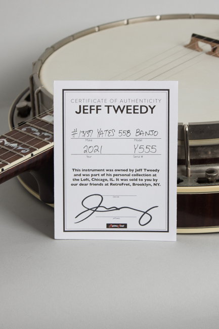 Yates  558 Owned and Used by Jeff Tweedy of Wilco 5 String Banjo  (2021)