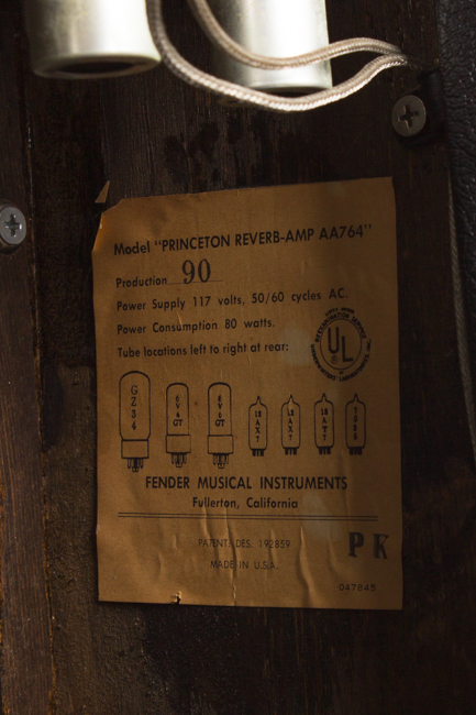 Fender  Princeton Reverb AA-764 Tube Amplifier (1966)