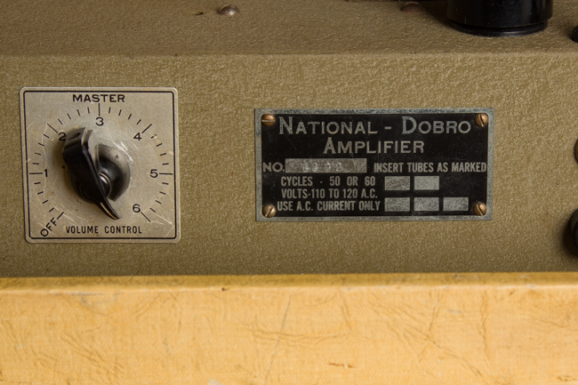 National-Dobro  Tube Amplifier,  c. 1938