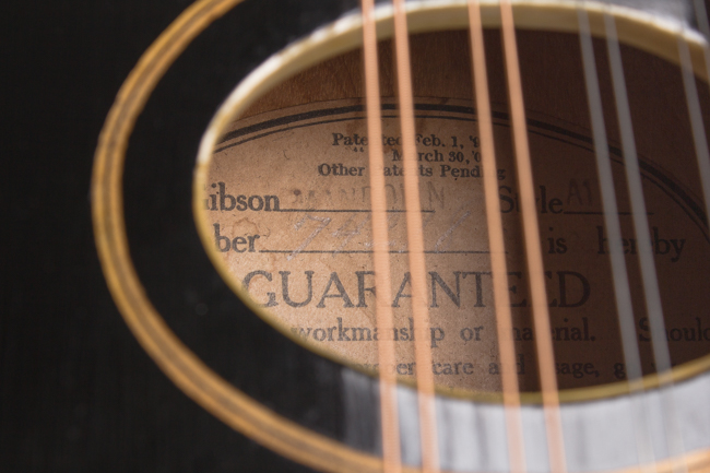 Gibson  Style A-1 Snakehead Carved Top Mandolin  (1923)
