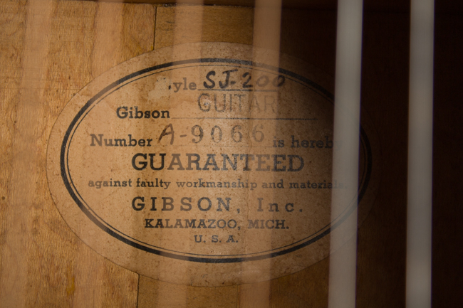 Gibson  SJ-200 Flat Top Acoustic Guitar  (1951)