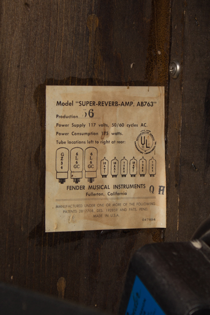 Fender  Super Reverb Tube Amplifier (1967)