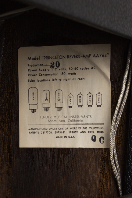 Fender  Princeton Reverb AA-764 Tube Amplifier (1967)