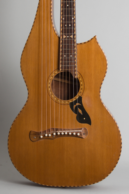Knutsen 10 String Harp Guitar , c. 1915