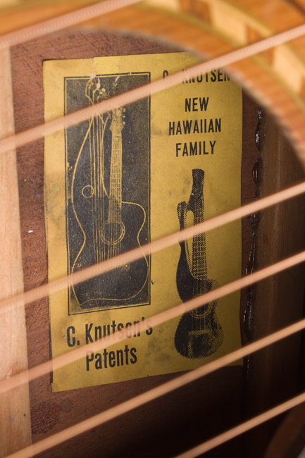 Knutsen 10 String Harp Guitar , c. 1915