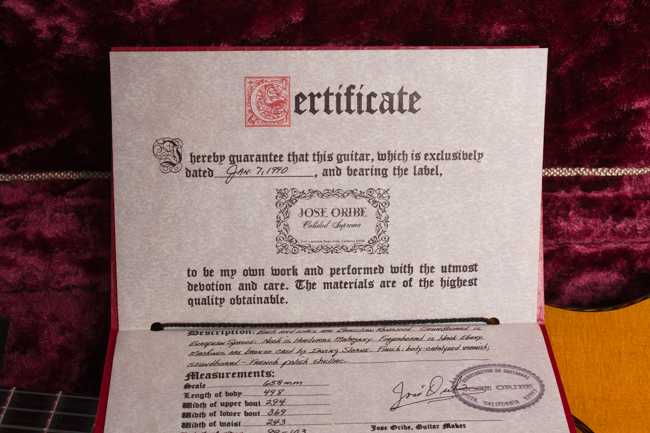 Jose Oribe  Calidad Suprema Model Classical Guitar  (1990)