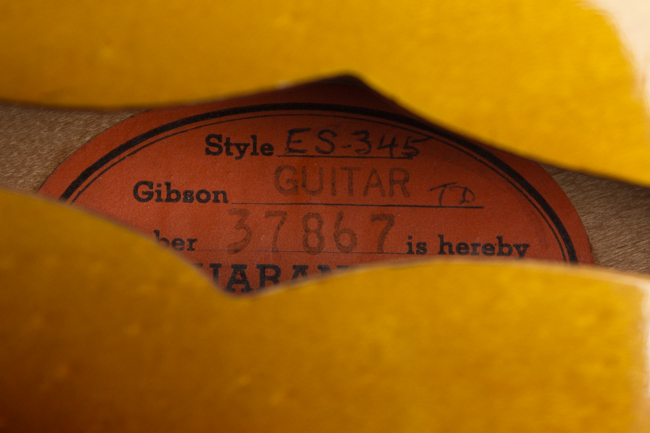 Gibson  ES-345TD Semi-Hollow Body Electric Guitar  (1961)