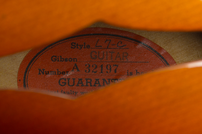 Gibson  L-7C Arch Top Acoustic Guitar  (1959)