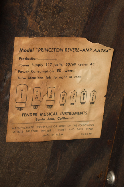 Fender  Princeton Reverb AA1164 Tube Amplifier (1968)