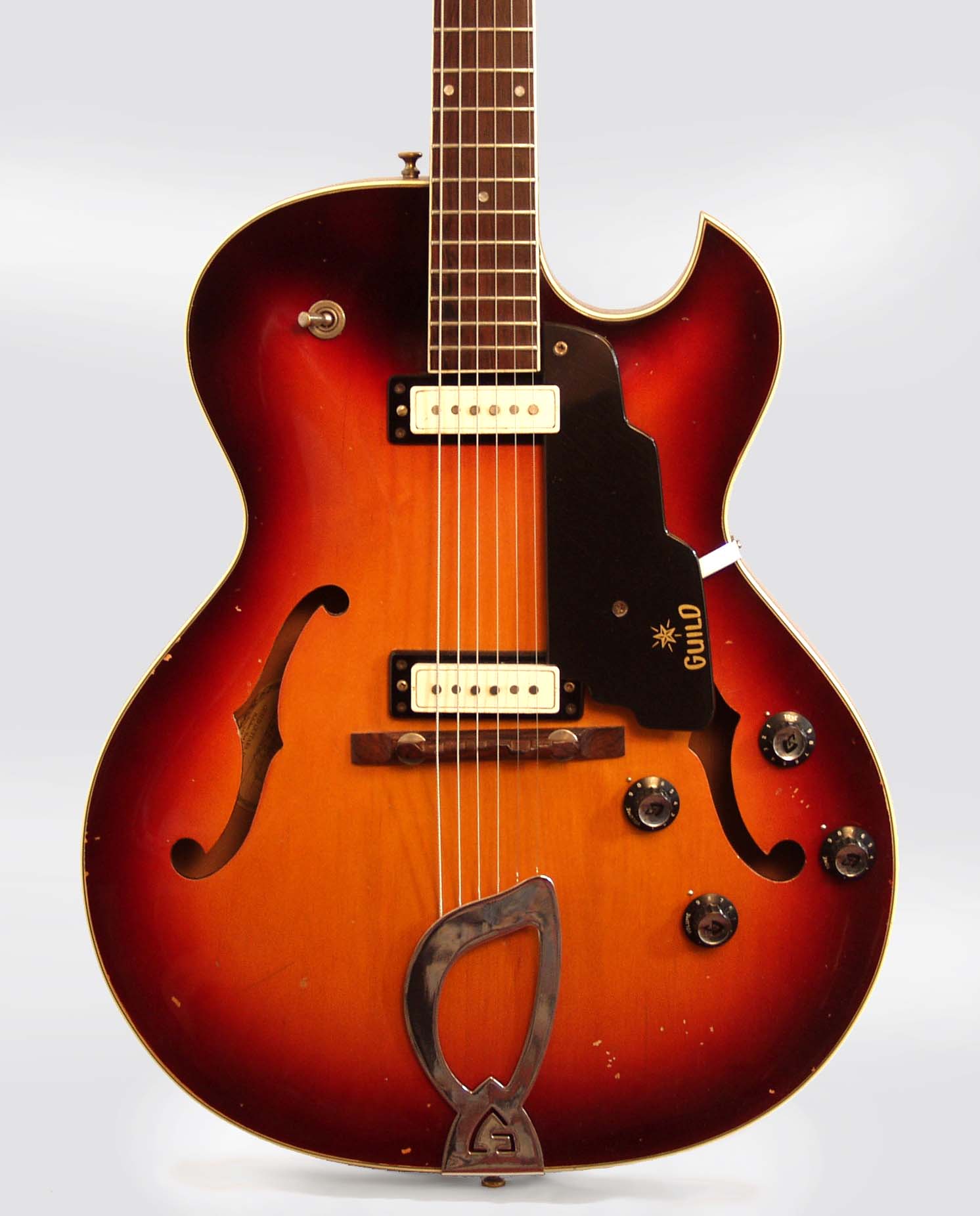 Guild T-100D Thinline Hollow Body Electric Guitar (1965 Guild T-100D Thinline Hollow Body Electric Guitar (1965