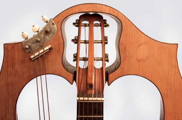 Luigi Mozzani  "Chitarra-Lyra" Lyre Harp Guitar formerly the personal instrument of Mario Maccaferri,  c. 1910