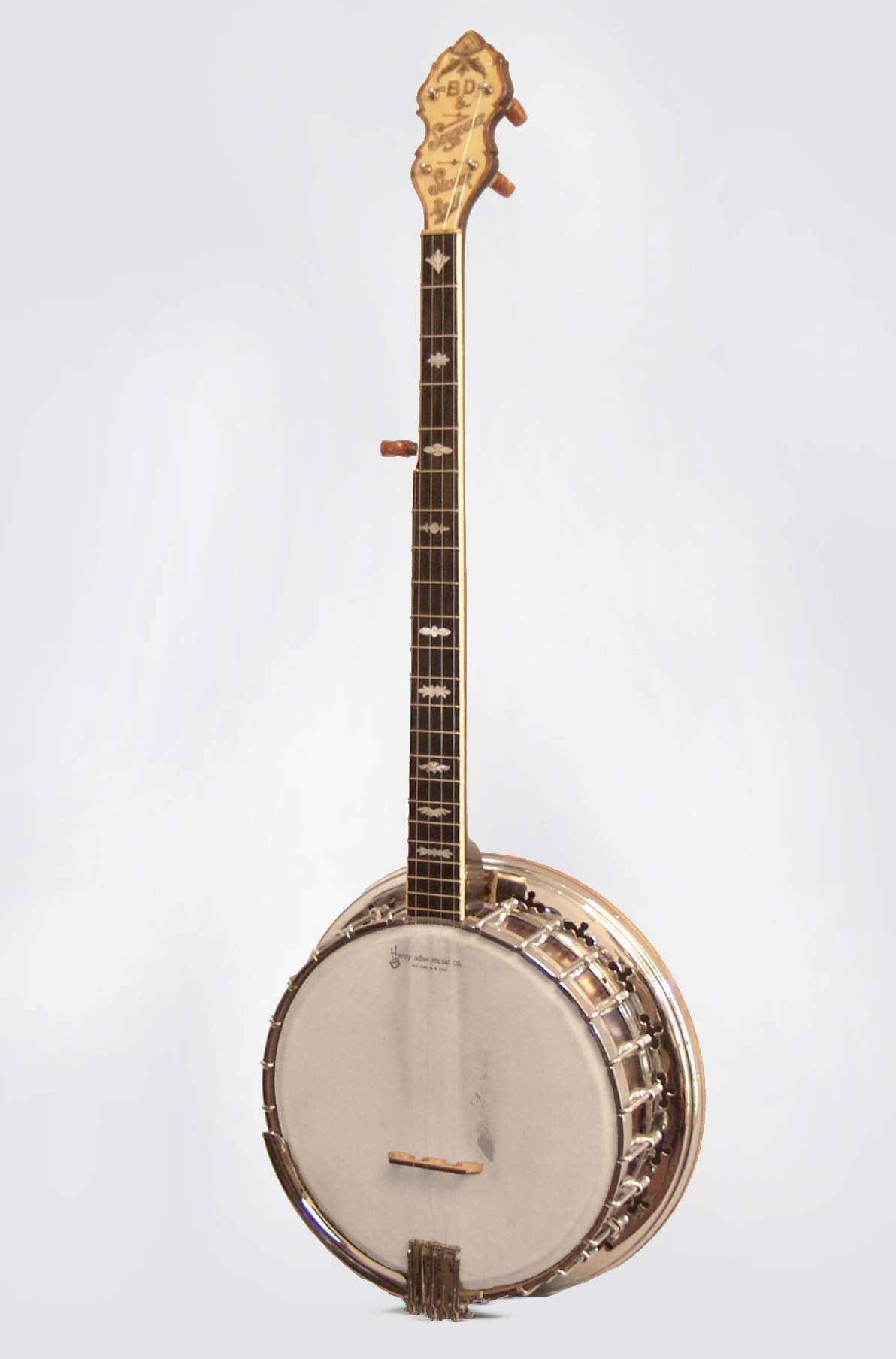 Bacon & Day Serenader Silver Bell 5 String Resonator Banjo , c
