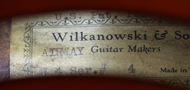 Wilkanowski  Airway W-4 Arch Top Acoustic Guitar Previously Owned by Johnny Cash,  c. 1940