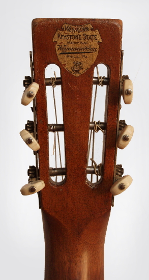 Weymann  Keystone State Super Jumbo Flat Top Acoustic Guitar ,  c. 1910