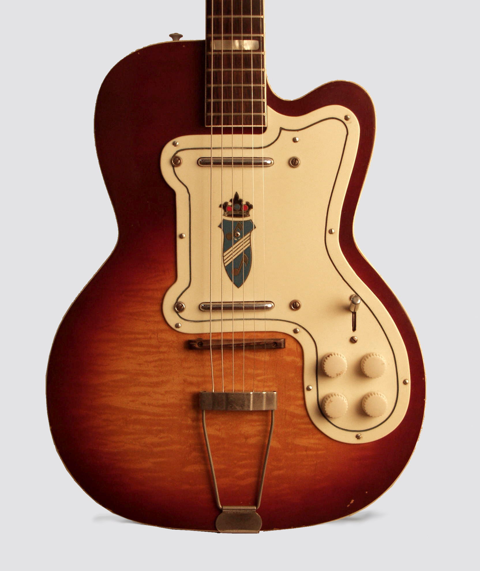 Kay Silvertone "Thin Twin" Thinline Hollow Body Electric Guitar , c