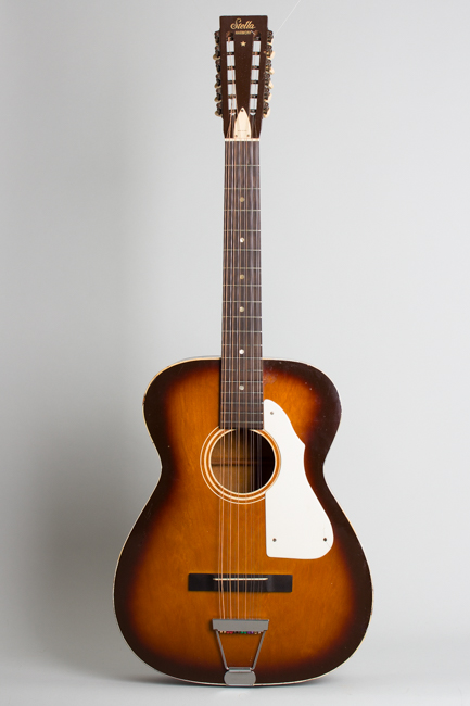 Harmony  Stella H-912 12 String Flat Top Acoustic Guitar ,  c. 1967