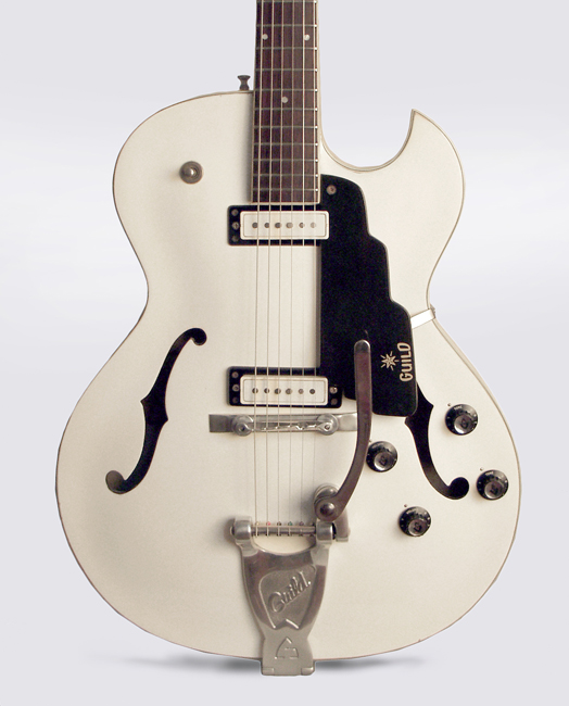 Guild  Starfire III White Thinline Hollow Body Electric Guitar  (1964)