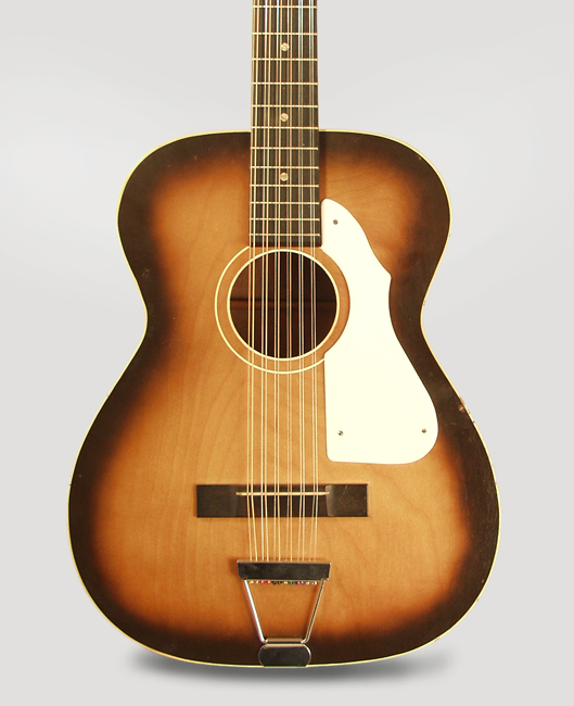 Silvertone Model 319.12259 12 String Flat Top Acoustic Guitar, made by