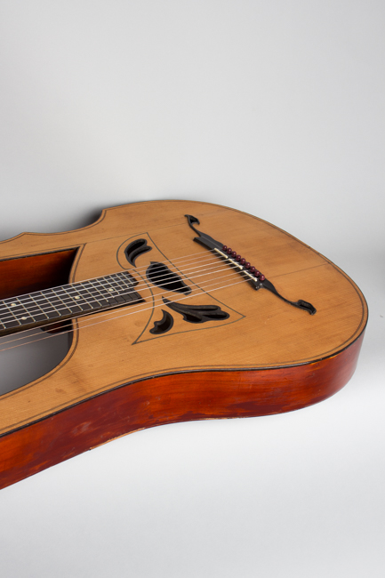 Luigi Mozzani  Lyre Harp Guitar formerly owned by Mario Maccaferri; restored by John Monteleone,  c. 1905