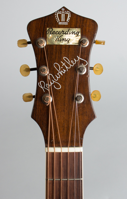  Recording King Ray Whitley Jumbo Model 1028 Flat Top Acoustic Guitar, made by Gibson  (1940)