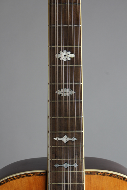  Jumbo 12 String Flat Top Acoustic Guitar, labeled Galiano ,  c. 1925