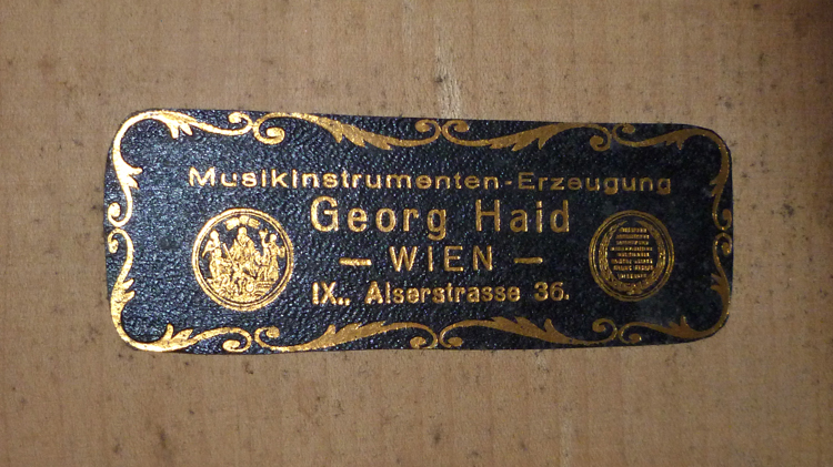 Georg Haid  Viennese Classical Guitar  (20th Century)