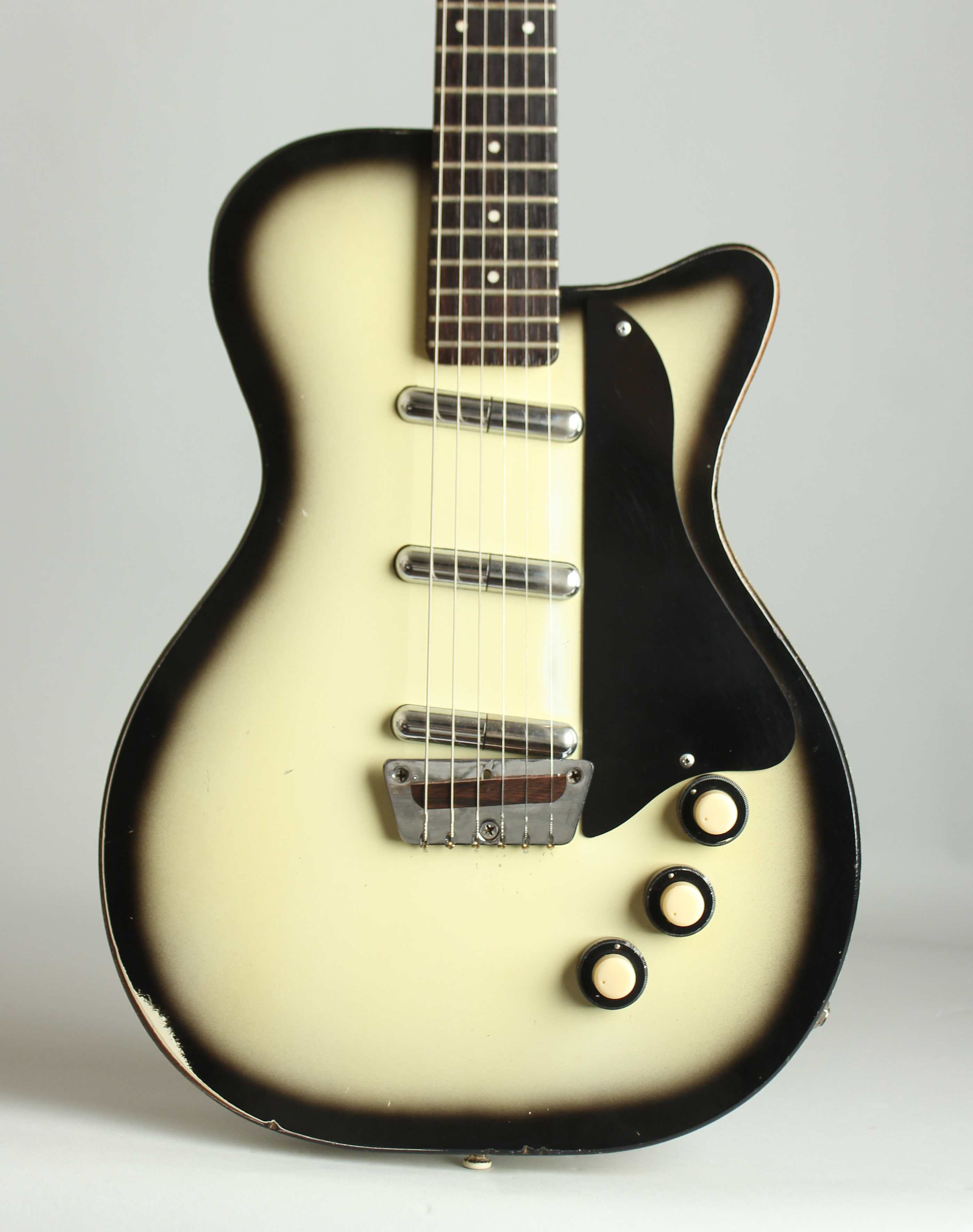 Silvertone Model 1305 SemiHollow Body Electric Guitar, made by