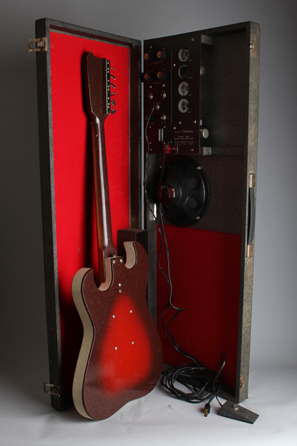  Silvertone Model 1457 Amp-In-Case Semi-Hollow Body Electric Guitar,  made by Danelectro  (1964)