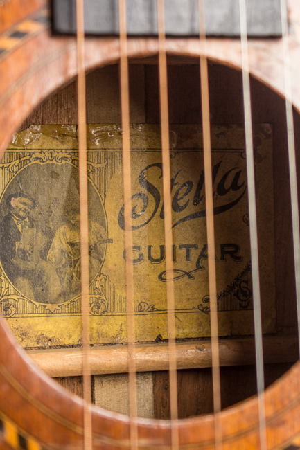 Stella  Koa Grand Concert Flat Top Acoustic Guitar  (1920s)