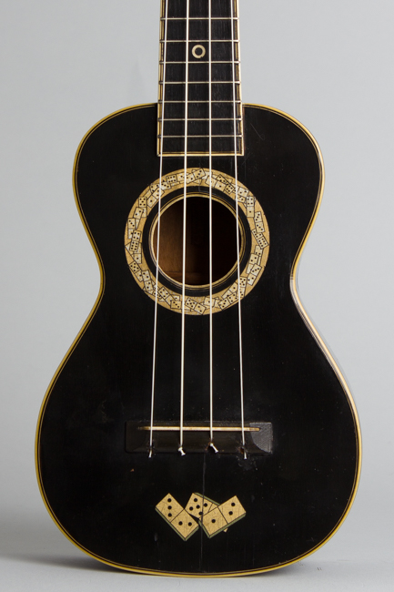  Le Domino Soprano Ukulele, made by J. R. Stewart Company ,  c. 1926
