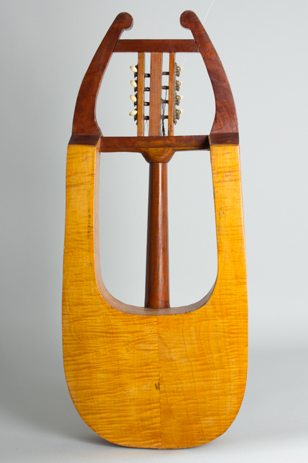 Joe Wright  Folk Art Lyre Flat Top Mandolin 