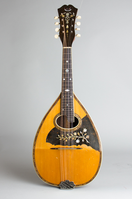  Stahl Flat Back, Bent Top Mandolin, made by Larson Brothers ,  c. 1917