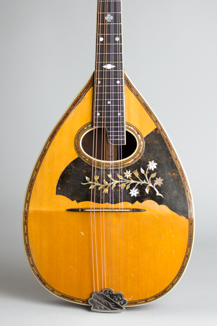  Stahl Flat Back, Bent Top Mandolin, made by Larson Brothers ,  c. 1917