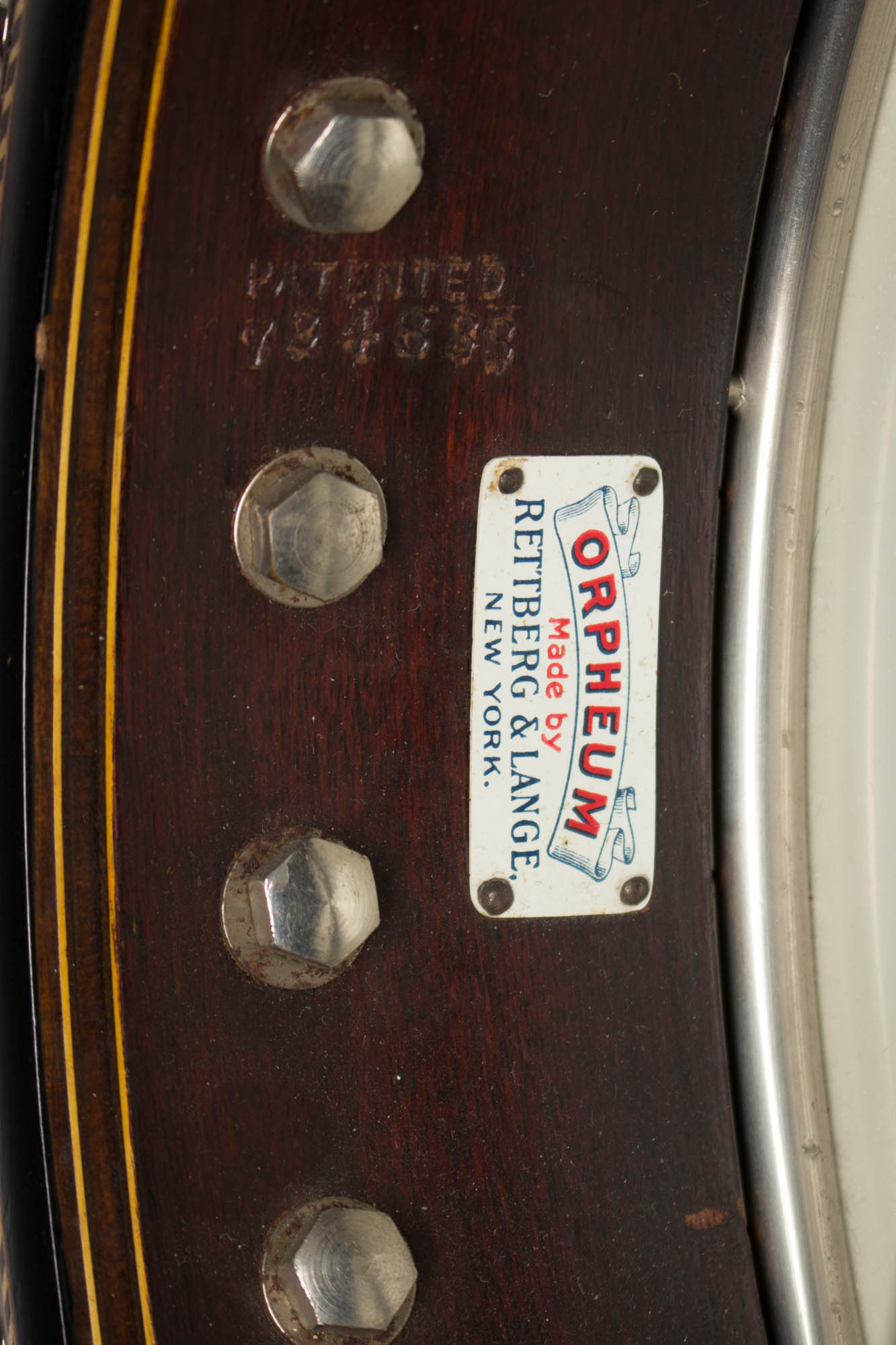 Orpheum #3 Mandolin Banjo, made by Rettberg and Lange , c. 1914 | RetroFret
