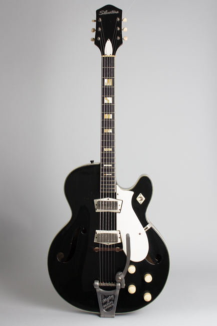  Silvertone Model 1446L Thinline Hollow Body Electric Guitar, made by Harmony  (1960