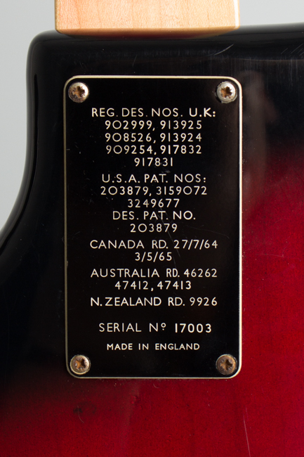 Baldwin - Burns Double Six 12 String Solid Body Electric Guitar (1966)