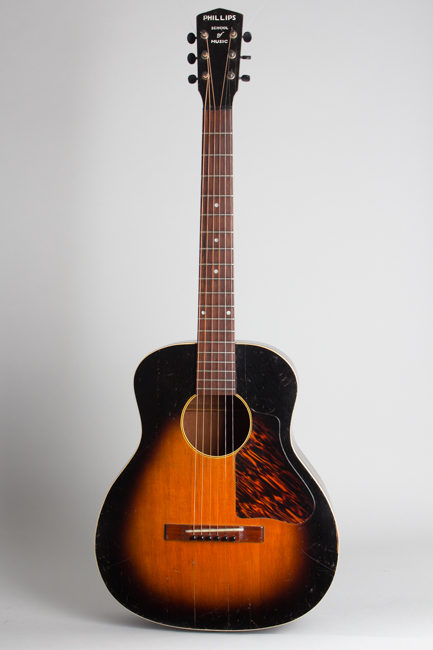  KG-11 marked Phillips School of Music Flat Top Acoustic Guitar, made by Gibson  (1937)