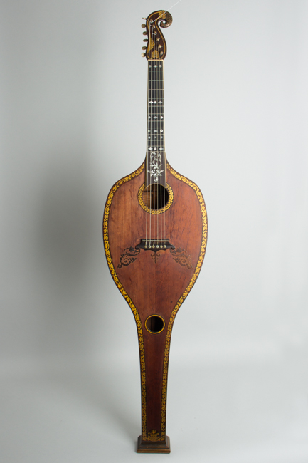  Patent Harp Guitar Guitar, most likely made by Emilius Nicolai Scherr,  c. 1825