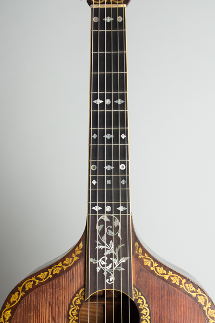  Patent Harp Guitar Guitar, most likely made by Emilius Nicolai Scherr,  c. 1825