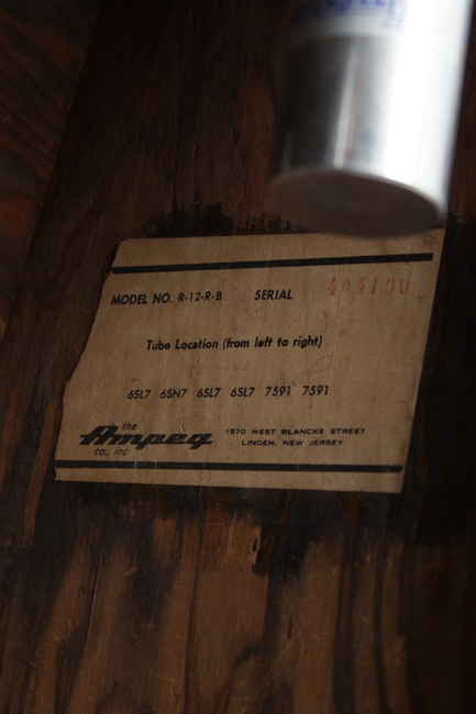 Ampeg Reverberocket R-12-R-B Tube Amplifier (1964)