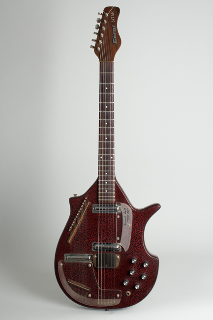 Coral Sitar Semi-Hollow Body Electric Guitar, made by Danelectro  (1968)